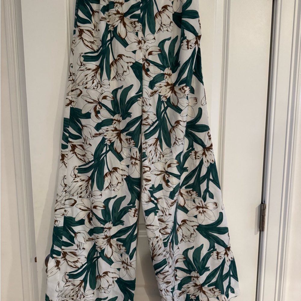 Blu Pepper Tropical Floral Wide-Leg Jumpsuit